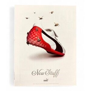 2005 Puma - New Stuff - Honey Bees at Red Blk White Shoe - Original Vtg PRINT AD